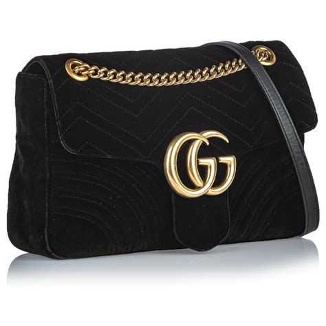 sac gucci velour noir|sac marmont gucci.